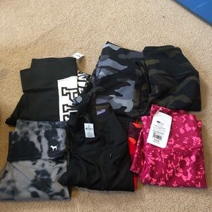 Pink and Fabletics leggings lot